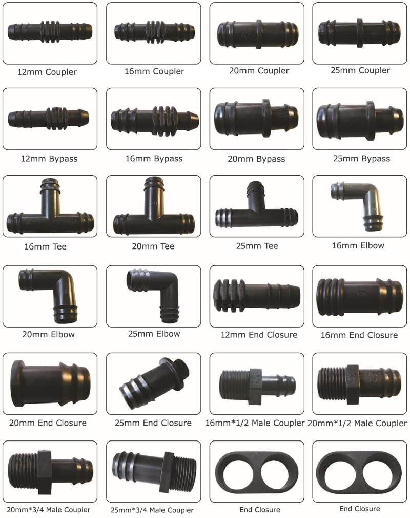 Drip taoe fittings